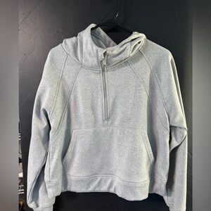 Grey crop hoodie